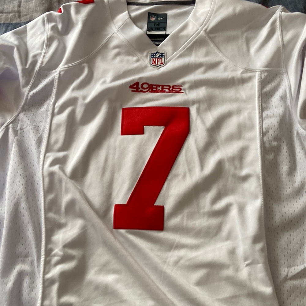 Colin Kaepernick 49er jersey in large